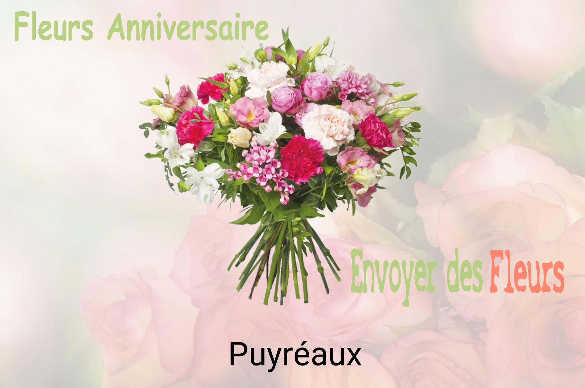 Bouquet de fleurs d’anniversaire livré à Puyréaux